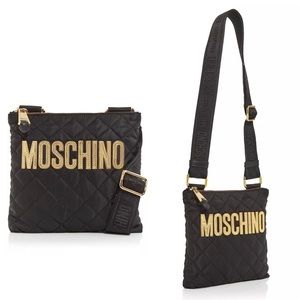 NWT Moschino Quilted Nylon Crossbody Bag